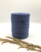Load image into Gallery viewer, Navy marine blue 4mm Recycled cotton spool | Macrame &amp; weaving supplies