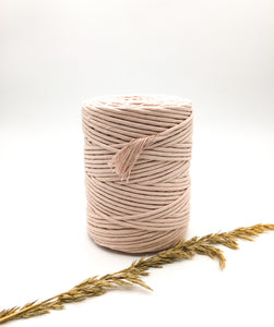 Ballet pink 4mm Recycled cotton spool | Macrame & weaving supplies