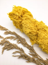 Load image into Gallery viewer, Recycled COTTON FRIZZ ribbons bright yellow vibrant