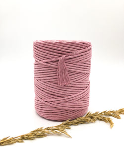 Pink  cotton candy 4mm Recycled cotton spool | Macrame & weaving supplies