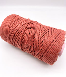 3mm RECYCLED single twist cotton string - 'MIDIS' - Clover Creations UK